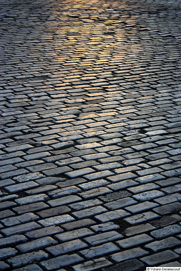 Blue bricks in Old San Juan